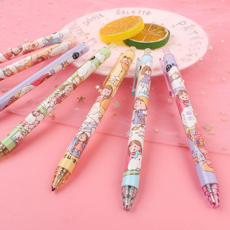 1 2 5179169b 04dd 478a 8390 b973f297ad9f.jpg No.3 Cute Cartoon Black Gel Pens - photo 6