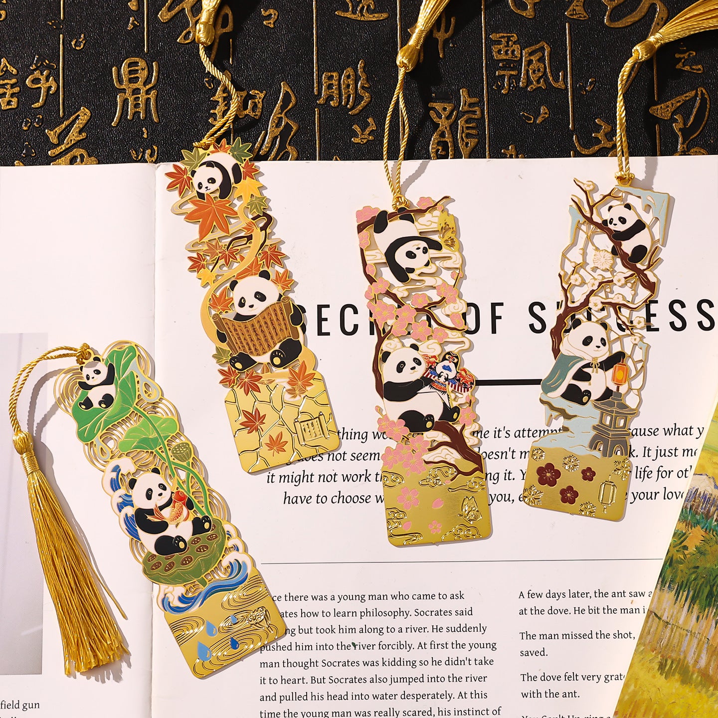o1cn0144sgme1fermfoz9km 2217187230455 0 cib.jpg No.37 Metal Bookmarks – Nature-Inspired Style - photo 2